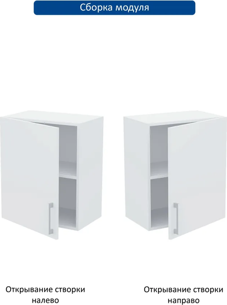 Шкаф навесной для кухни Горизонт Мебель Настя 500