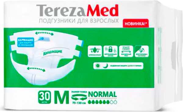 Подгузники для взрослых Tereza Medium Normal - фото