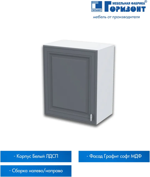 Шкаф навесной для кухни Горизонт Мебель Настя 500