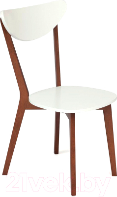 Стул Tetchair Maxi жесткое сиденье (белый/коричневый) - фото