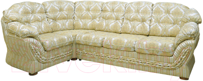 Диван угловой Домовой Романтика-1 4Sed 7 (Degas 5929 A1-09/Degas 5929 C1-09) - фото