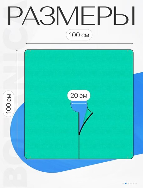 Коврик для посадки растений BOTANICA для стрижки растений 1x1м