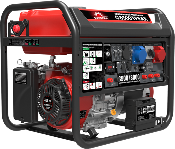 Бензиновый генератор SUNREKA G8500TFEAX - фото
