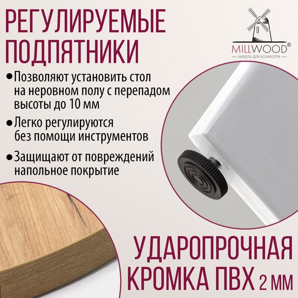 Обеденный стол Millwood Мюнхен 140х80