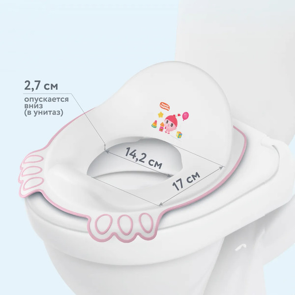 Детская накладка на унитаз Малышарики 431336805