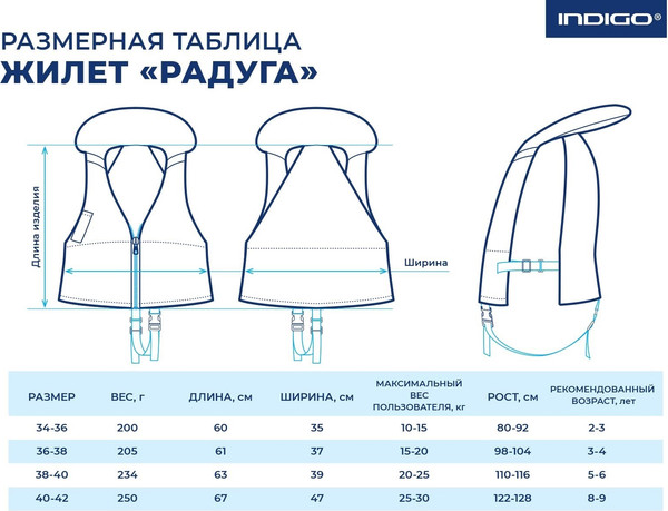 Страховочный жилет Спортивные мастерские Радуга / SM-020