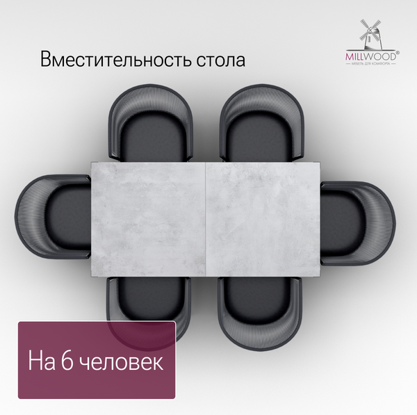 Стол садовый Millwood Сеул Керамогранит 160х80