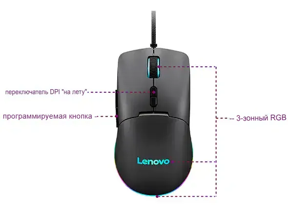 Мышь Lenovo M210 RGB / GY51M74265
