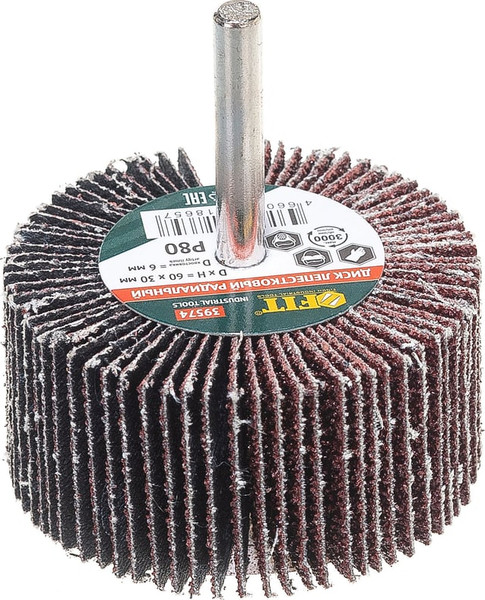 Шлифовальный круг FIT 60х30х6мм Р 80 / 39574