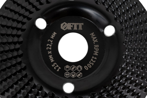 Шлифовальный круг FIT 22.2мм 125мм / 39525