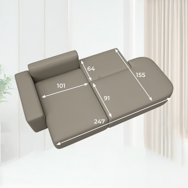 Диван угловой Лига Диванов Лига-065 левый / 129802L