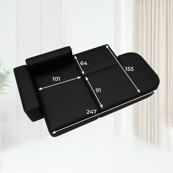 Диван угловой Лига Диванов Лига-065 левый / 129804L