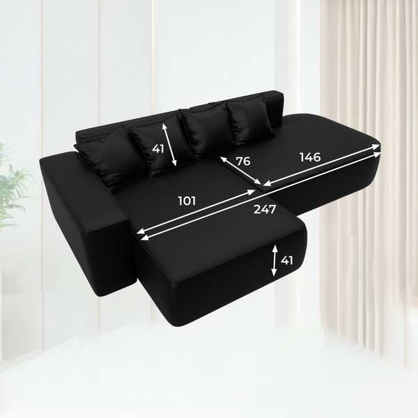 Диван угловой Лига Диванов Лига-065 левый / 129804L