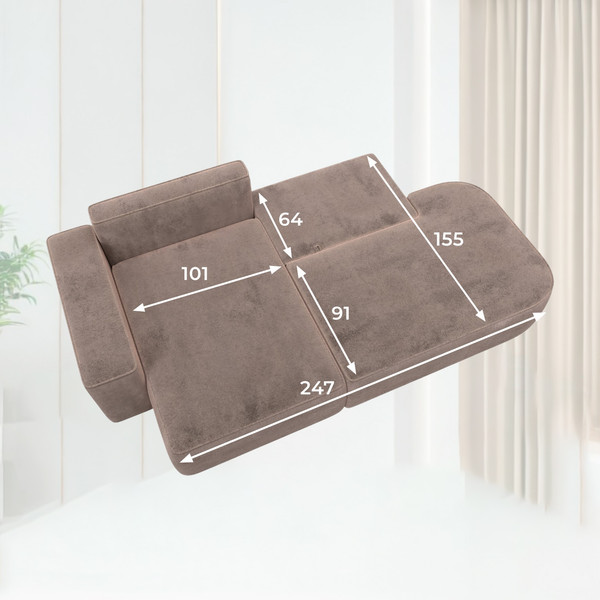 Диван угловой Лига Диванов Лига-065 левый / 129807L