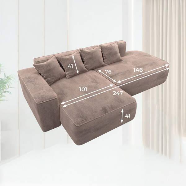 Диван угловой Лига Диванов Лига-065 левый / 129807L