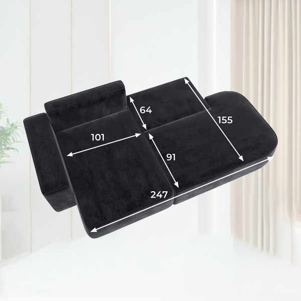 Диван угловой Лига Диванов Лига-065 левый / 129810L