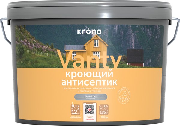 Антисептик для древесины KRONA Кроющий - фото