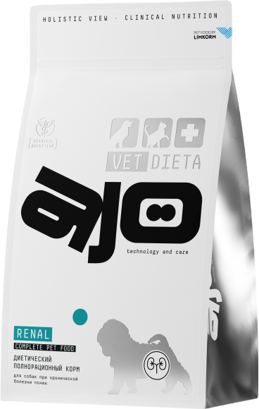 Сухой ветеринарный корм для собак AJO Vet Dieta Renal - фото
