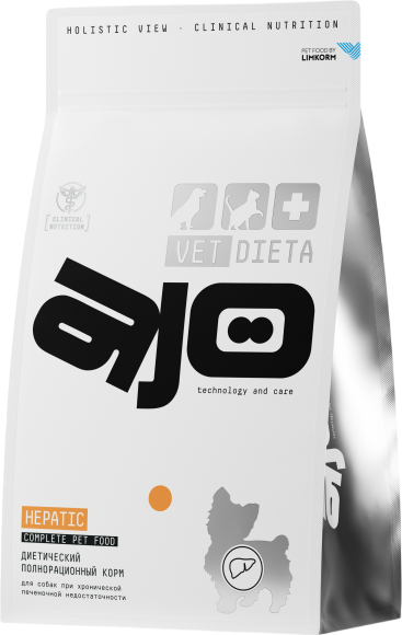 Сухой ветеринарный корм для собак AJO Vet Dieta Hepatic - фото