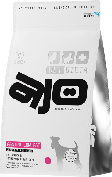 Сухой ветеринарный корм для собак AJO Vet Dieta Gastro Low Fat - фото