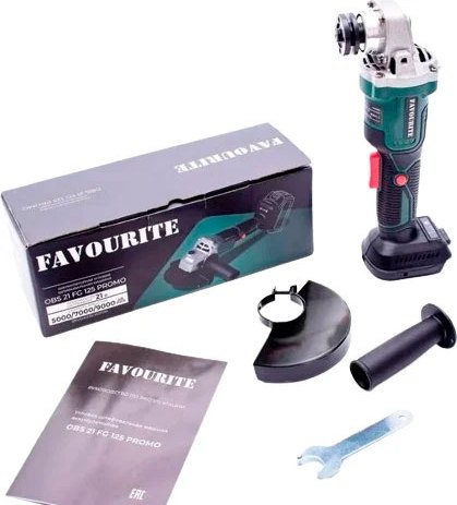 Угловая шлифовальная машина Favourite OBS 21 FG 125 SET PROMO / 150122422 - фото