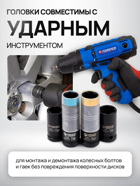 Набор головок слесарных Forsage F-4035D / 65878