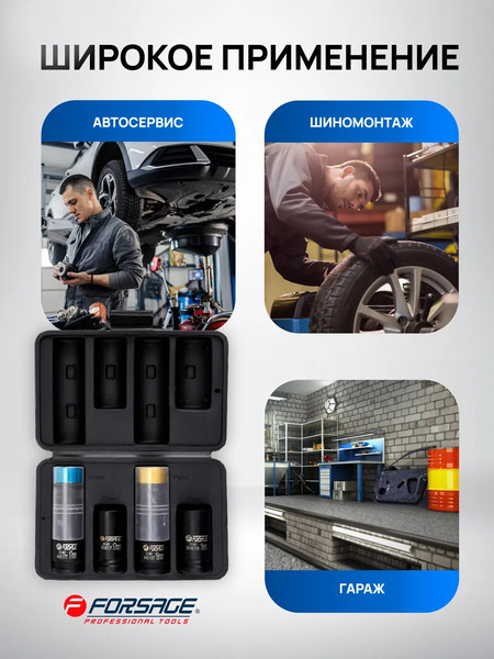 Набор головок слесарных Forsage F-4035D / 65878