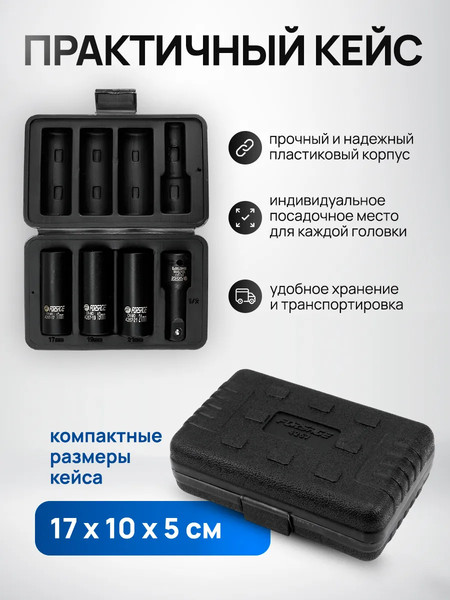 Набор головок слесарных Forsage F-4267 / 65879