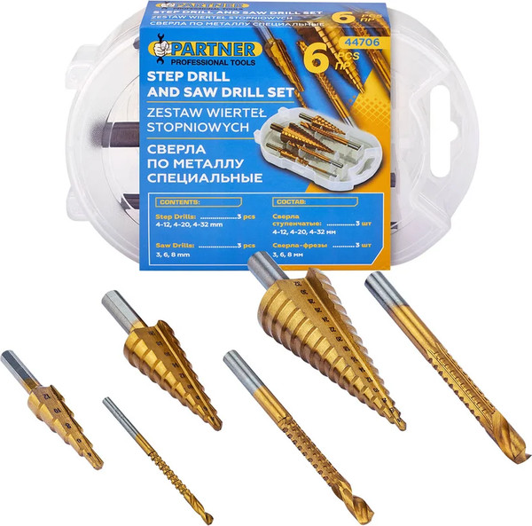 Набор сверл Partner PA-44706 / 66166