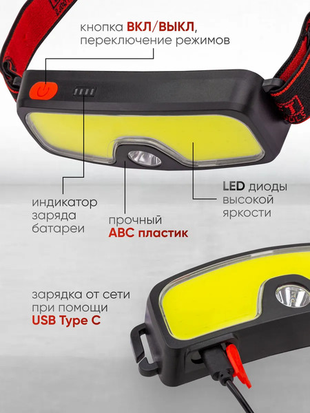 Фонарь ForceKraft FK-TH2158