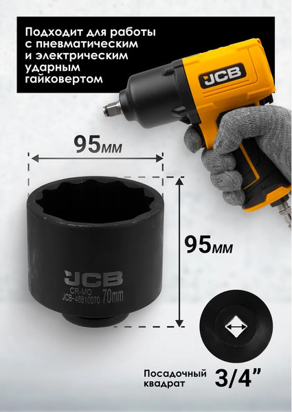 Головка слесарная JCB JCB-46810070