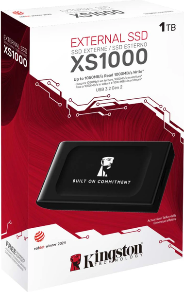Внешний жесткий диск Kingston XS1000 USB3.2 Gen2 1TB SXS1000/1000GA