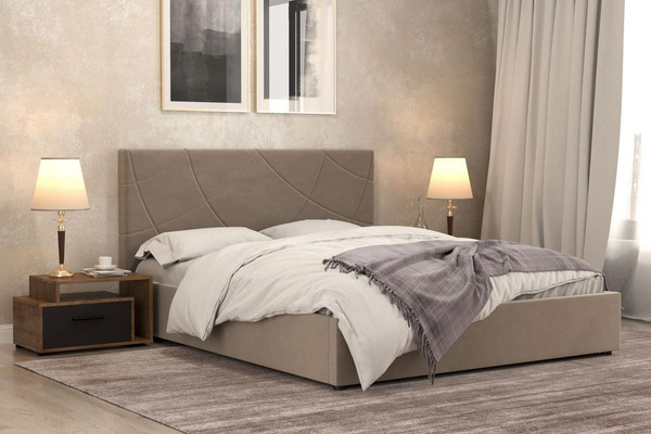 Двуспальная кровать Bravo Мебель Версаль 160х200 без ПМ стандарт 1 вариант