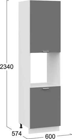 Шкаф-пенал кухонный ТриЯ Габриэлла 1ПВ6 с двумя дверями