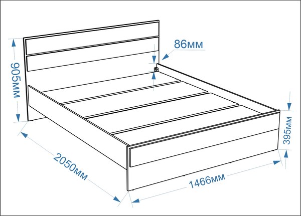 Полуторная кровать Евва Венеция BH-1400