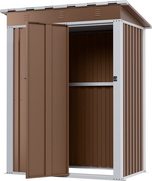 Сарай из металла No Brand С односкатной крышей SP-SS-05 - фото