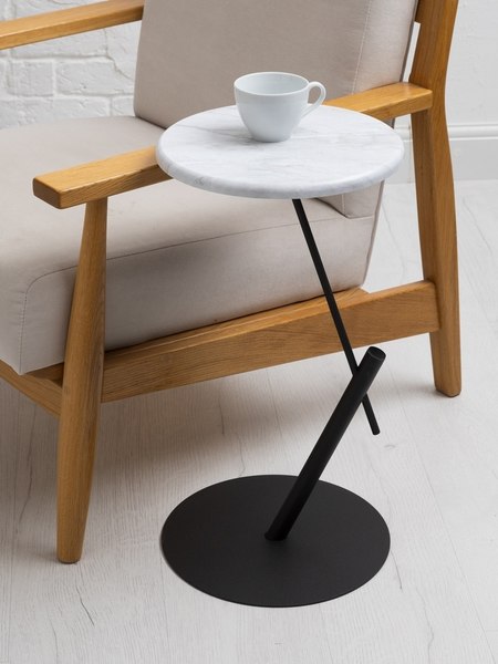 Приставной столик Мебелик МеталлАрт М015 круглый