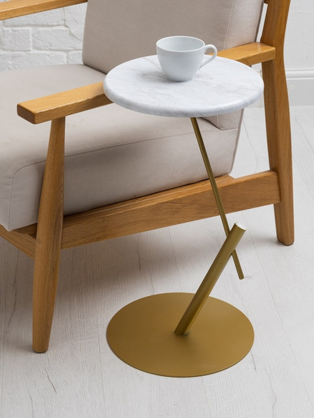 Приставной столик Мебелик МеталлАрт М015 круглый