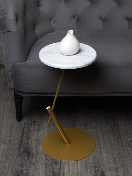 Приставной столик Мебелик МеталлАрт М015 круглый