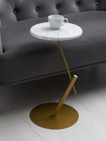 Приставной столик Мебелик МеталлАрт М015 круглый