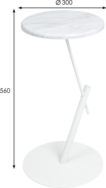 Приставной столик Мебелик МеталлАрт М015 круглый