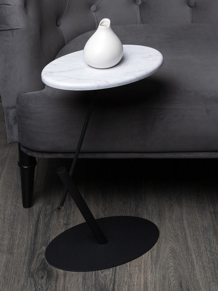 Приставной столик Мебелик МеталлАрт М015 овальный