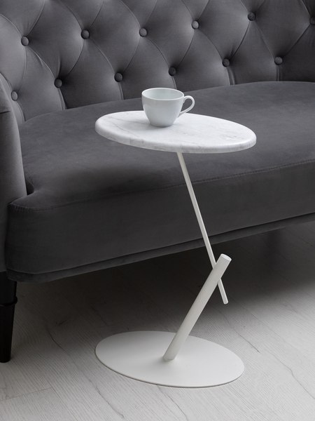 Приставной столик Мебелик МеталлАрт М015 овальный