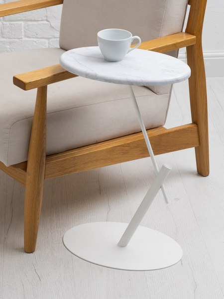 Приставной столик Мебелик МеталлАрт М015 овальный