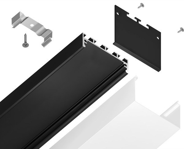 Профиль для светодиодной ленты Ambrella Profile System GP3070BK