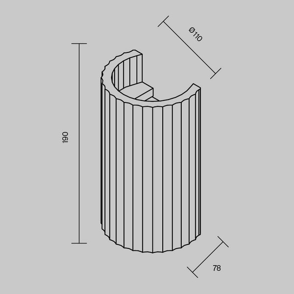 Бра Maytoni Parma C124WL-GU10-02-W