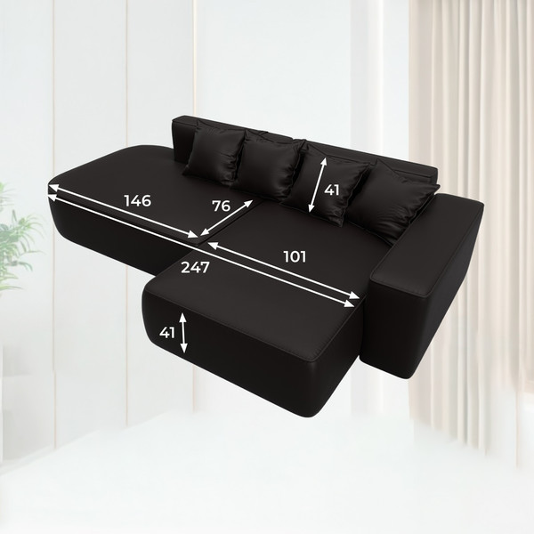 Диван угловой Лига Диванов Лига-065 правый / 129803