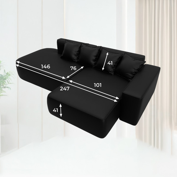 Диван угловой Лига Диванов Лига-065 правый / 129804