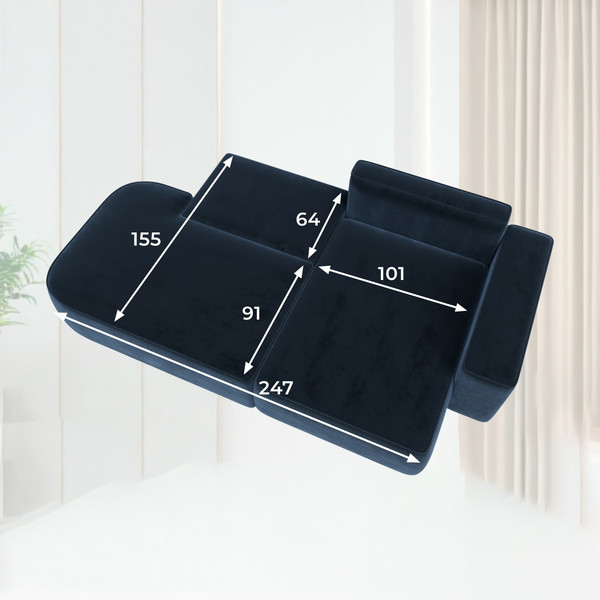 Диван угловой Лига Диванов Лига-065 правый / 129808