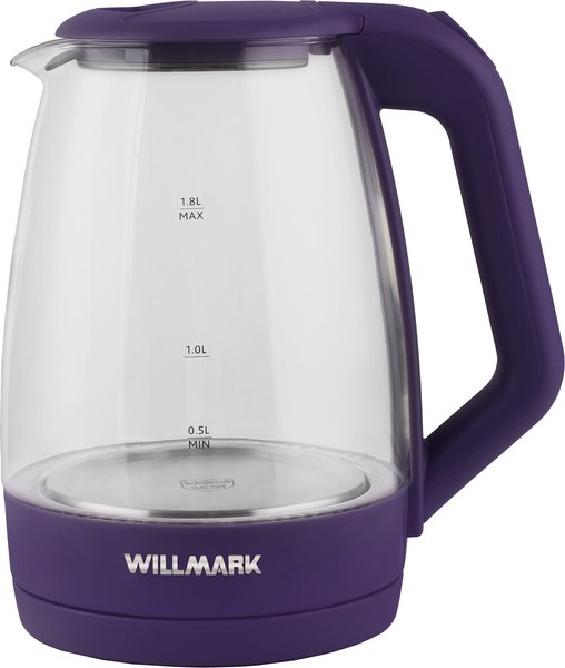 Электрочайник Willmark WEK-1823G / 2001902 (фиолетовый) - фото